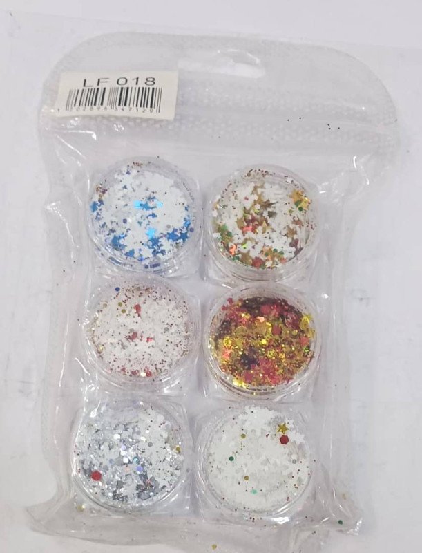 Glitter LF 018 - Pqt/6pcs